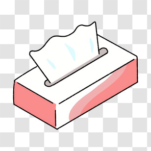 Tissue Paper - Tissue Box With Tissues Popping Out Transparent PNG