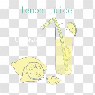Juice Lemon Drink - Diagram - Hand-painted Background Of And Transparent PNG