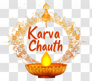 Karva Chauth - Karva Chauth Diya Decoration Transparent PNG