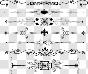 Ornament Plain Text Decorative Arts - Cartoon - Divider Transparent PNG