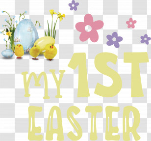Happy Easter Day My 1st Easter Transparent PNG