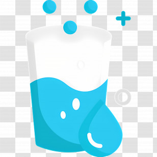 Water Glass - Refreshing Glass Of Water With Bubbles Transparent PNG
