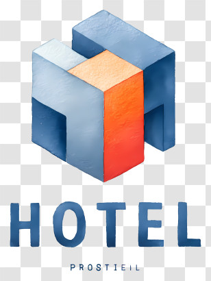 Hotel - Isometric Hotel Logo Transparent PNG