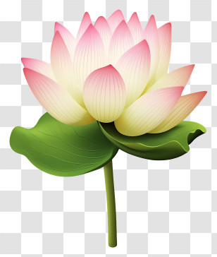 White Lotus Flower - Lotus Flower Illustration Transparent PNG
