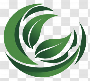 Flying Leaf - Green Leaf Logo Design Transparent PNG