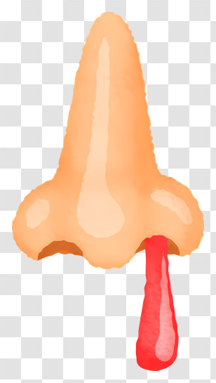 Nose - Bloody Nose Cartoon Illustration Transparent PNG