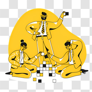 Web - Teamwork And Collaboration Illustration Transparent PNG