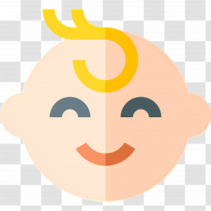 Baby Boy - Smiling Baby Face Cartoon Icon Transparent PNG