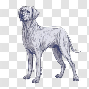 Dog - Detailed Drawing Of A Dog Transparent PNG