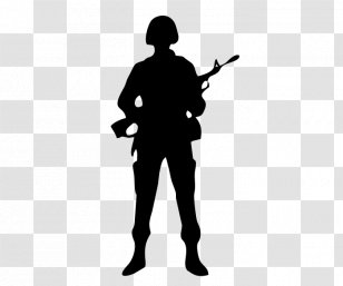 Soldier Silhouette Military Clip Art - Joint - Army Transparent PNG
