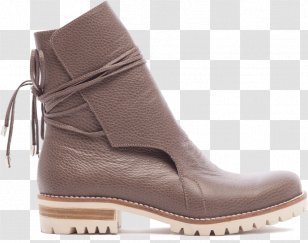 Designer Boot Ankle Shoe Taupe - Flight Jacket - European Style Shading Pattern Transparent PNG