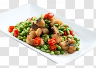 Fried Chicken Hot Vegetarian Cuisine Edamame Frying - Xiang Peas Transparent PNG