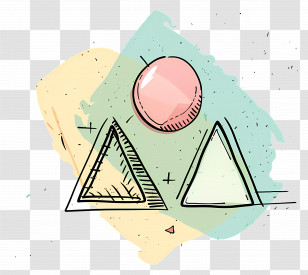 Math - Geometric Shapes Doodle Transparent PNG