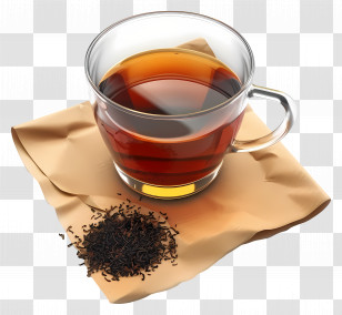 Black Tea - Glass Cup Of Black Tea Transparent PNG