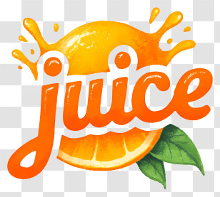 Juice Logo - Orange Juice Splash Logo Transparent PNG