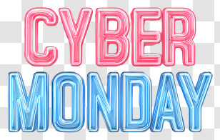 Cyber Monday - Cyber Monday Sale Text Transparent PNG