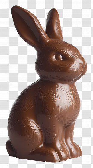 Chocolate Bunny - Chocolate Bunny For Easter Transparent PNG