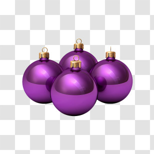 Christmas Ball - Purple Christmas Ornament Balls For Festive Decorations Transparent PNG
