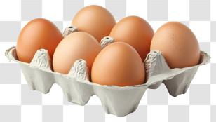 Eggs In Carton - Brown Eggs In Carton Transparent PNG
