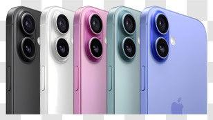Apple Iphone 17 - Colorful IPhones Transparent PNG