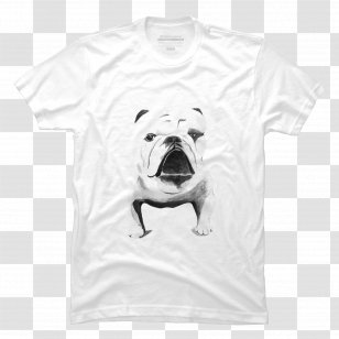 T-shirt Non-sporting Group Design By Humans Bulldog Drawing - Outerwear - Bull Dog Transparent PNG
