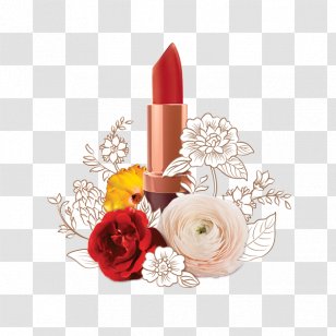 Lipstick Lip Balm Cosmetics Liner - Flower Arranging Transparent PNG