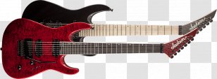 Electric Guitar Seven-string Jackson Guitars Pro Dinky DK2QM - Musical Instrument Accessory - Distortion Transparent PNG
