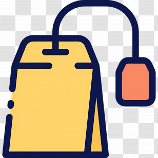 Tea Bag - Yellow Tea Bag Illustration Transparent PNG