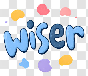 Wiser - Wiser Playful Bubble Lettering Transparent PNG