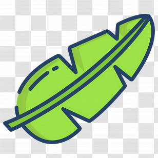 Banana Leaf - Green Leaf Icon Transparent PNG