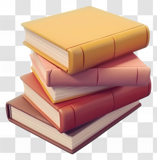 Animated Books - Colorful Stack Of Books Illustration Transparent PNG