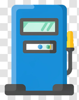 Gas Pump - Blue Gas Pump Transparent PNG
