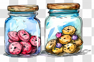 Cookie Jars - Cookie Jars Illustration Transparent PNG