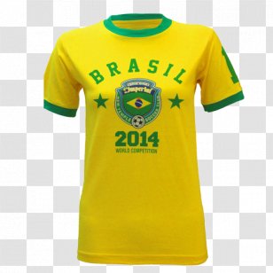 T-shirt 2014 FIFA World Cup Brazil Sleeve Crew Neck - Jersey Transparent PNG