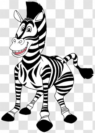 Zebra Marty Alex Drawing Clip Art Transparent PNG
