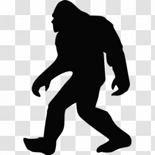 Bigfoot Silhouette Clip Art - Standing Transparent PNG