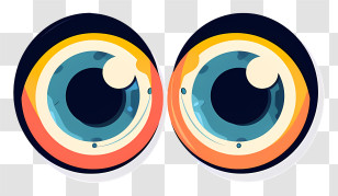 Googly Eyes - Cartoon Eyes Illustration Transparent PNG
