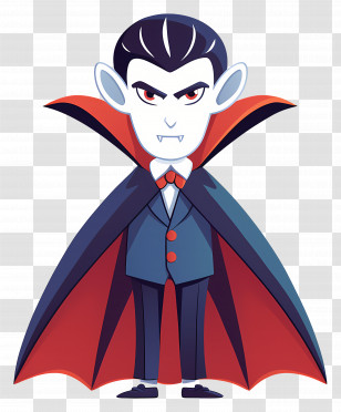 Cartoon Vampire - Vampire Cartoon Character For Halloween Transparent PNG