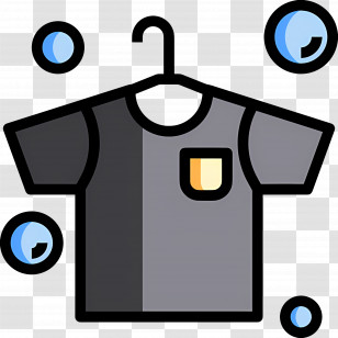 Hanging Cloth - T-shirt On A Hanger Transparent PNG