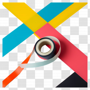 Tape - Colorful Tape Rolls Transparent PNG