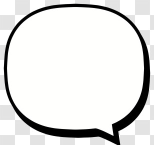 Text Box - Simple Empty Speech Bubble Graphic Transparent PNG