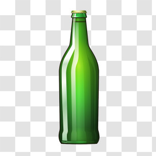 Beer Bottle - Green Glass Bottle Transparent PNG