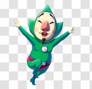 Tingle - Green Costumed Character Transparent PNG