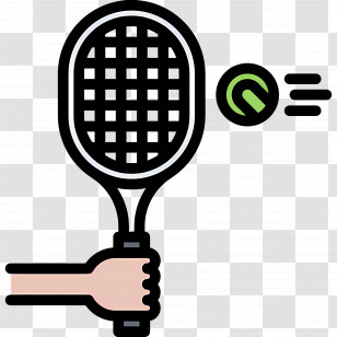 Tennis Racket - Tennis Racket And Ball Transparent PNG