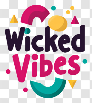 Wicked Vibes - Wicked Vibes Colorful Logo Transparent PNG