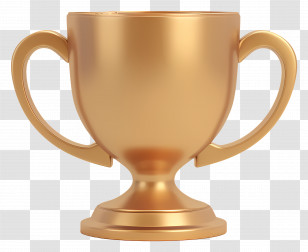 Winner Cup - Golden Trophy For Achievement Transparent PNG