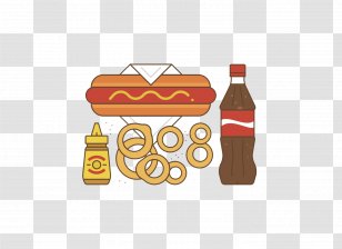 Hot Dog Coca-Cola - Cartoon - Coke Transparent PNG
