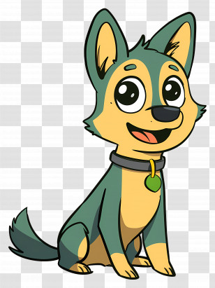 Dog - Happy Cartoon Dog Transparent PNG