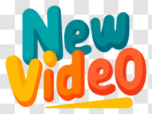 New Video - 3D New Video Badge Transparent PNG