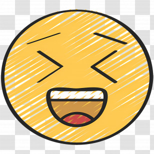Laugh Emoji - Laughing Emoji With Closed Eyes Transparent PNG